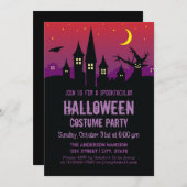 Beängstigendes Creepy Spuk Mansion Halloween-Party Einladung (Vorne/Hinten)