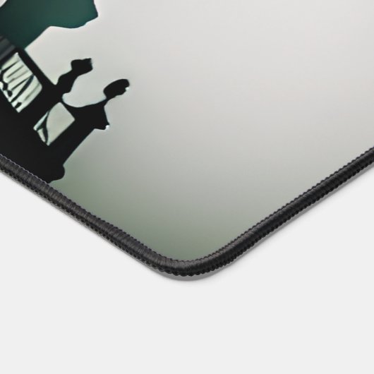 Beängstigendes dunkles Spuk Herrenhaus Schreibtischunterlage (Ecke)