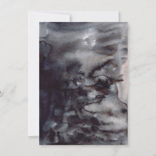 Beängstigendes elegantes Pumpkin Scarecrow Hallowe Einladung (Rückseite)