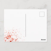 Beängstigendes erwachsenes Spritzer Halloween-Part Postkarte (Rückseite)