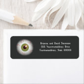 Beängstigendes Eye Ball Halloween Rücksendeadresse (Insitu)