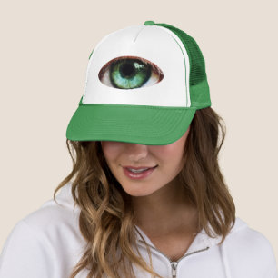 Beängstigendes Eyeball und Halloween Green Eye /  Truckerkappe