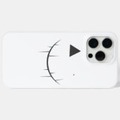Beängstigendes Face Phone Case (Rückseite (Horizontal))
