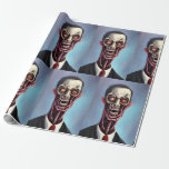 Beängstigendes Face Wrapping Paper Geschenkpapier<br><div class="desc">Faltpapier für die Creepy-Gesichtshaut</div>