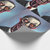 Beängstigendes Face Wrapping Paper Geschenkpapier (Ecke)