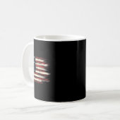 Beängstigendes Flag-Patriotisches Geschenk für Bow Kaffeetasse (Vorderseite Links)