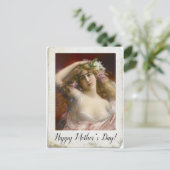 Beängstigendes Foto der Viktorianischen Dame Postkarte (Stehend Vorderseite)