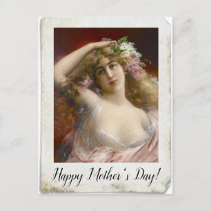 Beängstigendes Foto der Viktorianischen Dame Postkarte