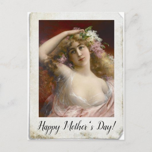 Beängstigendes Foto der Viktorianischen Dame Postkarte (Vorderseite)