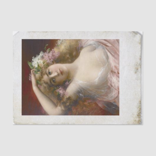 Beängstigendes Foto der Viktorianischen Dame Seidenpapier (Vorderseite)