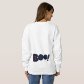 Beängstigendes Funny Face Halloween Ghost Sweatshi Sweatshirt (Schwarz voll)