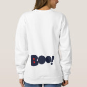 Beängstigendes Funny Face Halloween Ghost Sweatshi Sweatshirt (Rückseite)