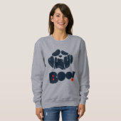 Beängstigendes Funny Face Halloween Ghost Sweatshi Sweatshirt (Vorne ganz)