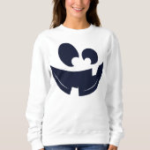 Beängstigendes Funny Face Halloween Ghost Sweatshirt (Vorderseite)