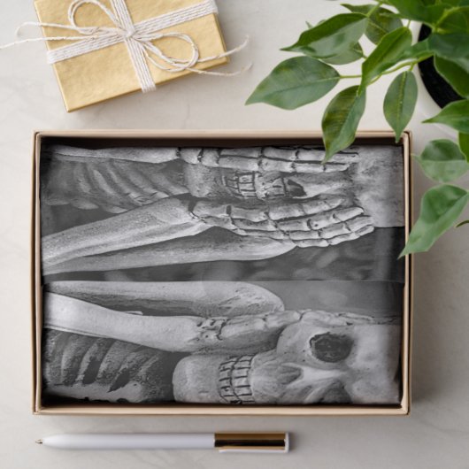 Beängstigendes Funny Skeletts Halloween-Tissue Pap Seidenpapier (Geschenk)