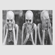 Beängstigendes Funny Skeletts Halloween-Tissue Pap