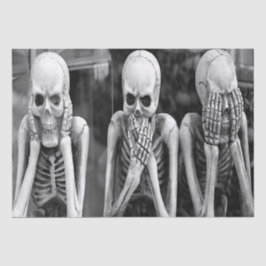 Beängstigendes Funny Skeletts Halloween-Tissue Pap Seidenpapier