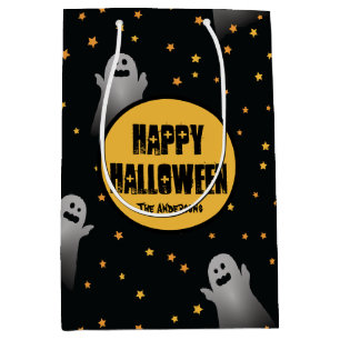 Beängstigendes Geist-Muster-Halloween-Party Mittlere Geschenktüte
