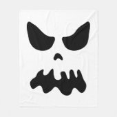 Beängstigendes Geistgesicht Halloween-Kostüm-Party Fleecedecke (Vorderseite)