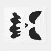 Beängstigendes Geistgesicht Halloween-Kostüm-Party Fleecedecke (Vorderseite (Horizontal))