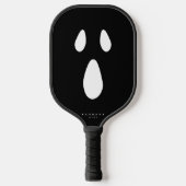 Beängstigendes Gesicht Boo Ghost Funny Stilvolles  Pickleball Schläger (Vorderseite)