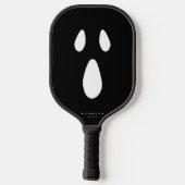 Beängstigendes Gesicht Boo Ghost Funny Stilvolles  Pickleball Schläger (Rückseite)