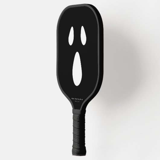 Beängstigendes Gesicht Boo Ghost Funny Stilvolles  Pickleball Schläger (Links)