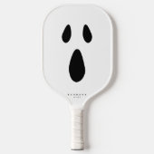 Beängstigendes Gesicht Boo Ghost Funny Stilvolles  Pickleball Schläger (Vorderseite)