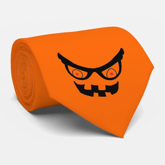 Beängstigendes Gesicht Krawatte (Gerollt)