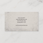 Beängstigendes Gesicht mit Hörnern Visitenkarte (Rückseite)