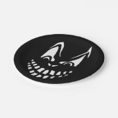 Beängstigendes Gesichts-Papierplatte Pappteller (Schrägansicht)