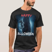 Beängstigendes Girl Happy Halloween Horror T-Shirt (Vorderseite)