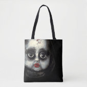 Beängstigendes Goth Porcelain Puppenstück Hallowee Tasche (Vorderseite)