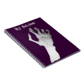 Beängstigendes grauenhaftes Monster mit knarrer Ha Notizblock (Rechte Seite)