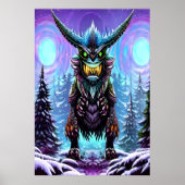 Beängstigendes Großfantasy-Biest | AI Art Poster (Vorne)
