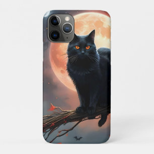 Beängstigendes Halloween Black Cat Moonlight, Case-Mate iPhone Hülle