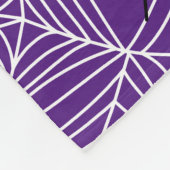 Beängstigendes Halloween Black-Widow-Webmuster Fleecedecke (Ecke)