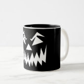 Beängstigendes Halloween Black Zweifarbige Tasse (VorderseiteRechts)