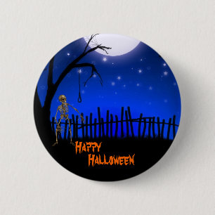 Beängstigendes Halloween Button