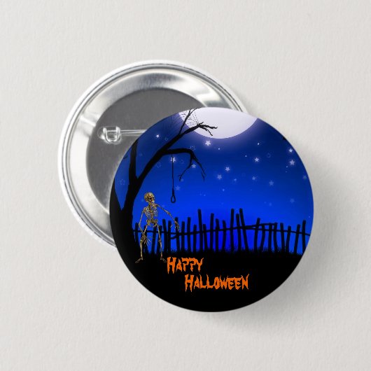 Beängstigendes Halloween Button (Vorne & Hinten)
