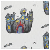 Beängstigendes Halloween Castelgewebe Stoff (Nahaufnahme)