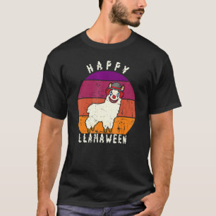 Beängstigendes Halloween Clown Llama Pun Happy Lla T-Shirt