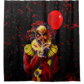 Beängstigendes Halloween Clowncostume-Party Duschvorhang (Vorderseite)