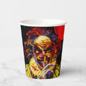 Beängstigendes Halloween Clowncostume-Party Pappbecher (Links)