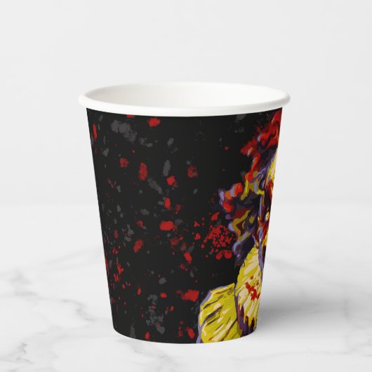 Beängstigendes Halloween Clowncostume-Party Pappbecher (Vorderseite)