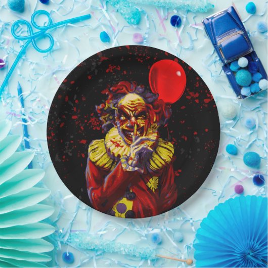 Beängstigendes Halloween Clowncostume-Party Pappteller (Party)