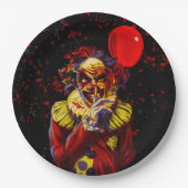 Beängstigendes Halloween Clowncostume-Party Pappteller (Vorderseite)
