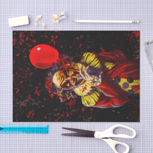 Beängstigendes Halloween Clowncostume-Party Seidenpapier (Handwerk)
