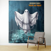 Beängstigendes Halloween-Friedhof Wandteppich (Beispiel)