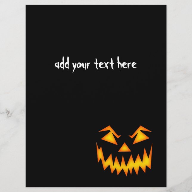 Beängstigendes Halloween-Gesicht (Vorderseite)